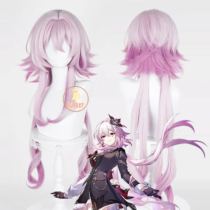 Honkai Star Rail Evernight March 7th Cosplay Costume Dress Earrings Mysterious Foreign Guest Halloween Party for Women Carnival