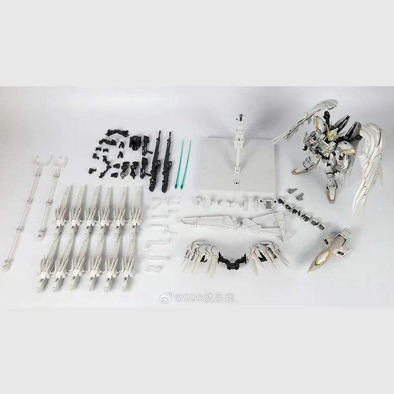 In Stock DABAN 8827 Alloy Skeleton MG 1/100 Snow White Prelude Fix Ver Assembly Model Kit XXXG-00YSW Action Figure Model Toy