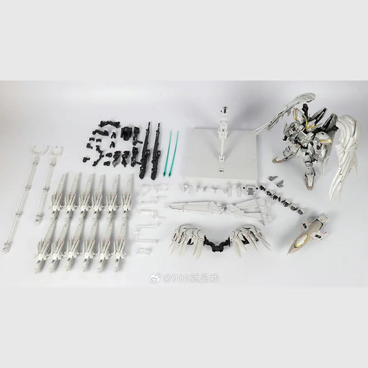 In Stock DABAN 8827 Snow White MG 1/100 XXXG-00YSW Assembly Model Kit Alloy Skeleton Prelude Fix Ver Action Figure Model Toy