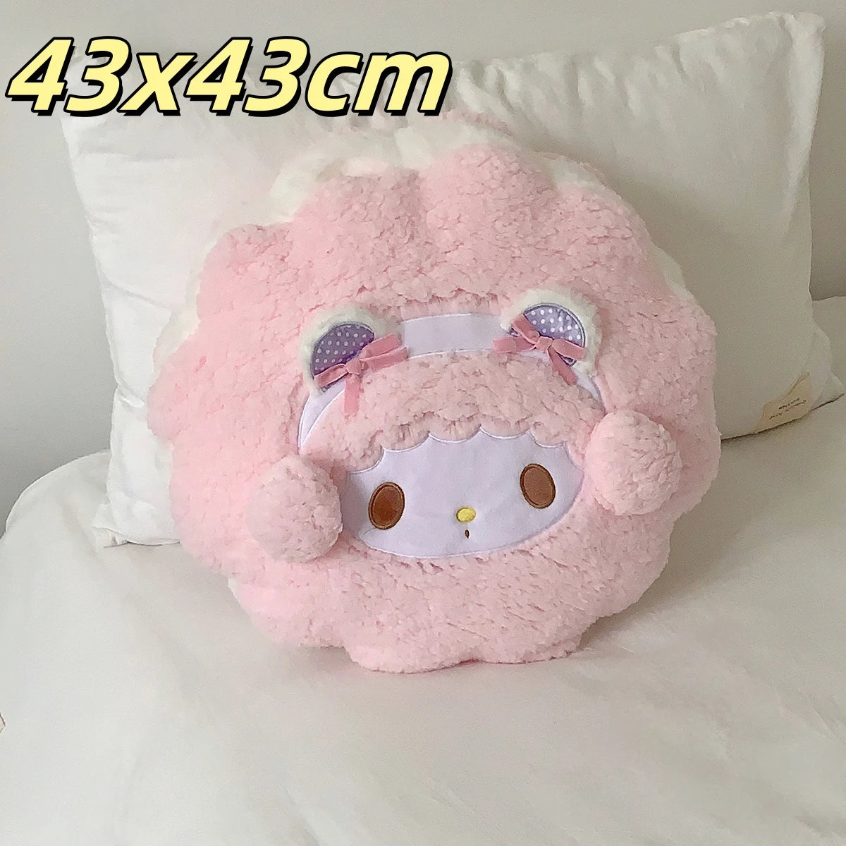 Sanrio Thickened Back Cushion Pink My Melody Throw Pillow Sofa Bed Home Decor Sweet Seat Cushion Floor Gifts Girl