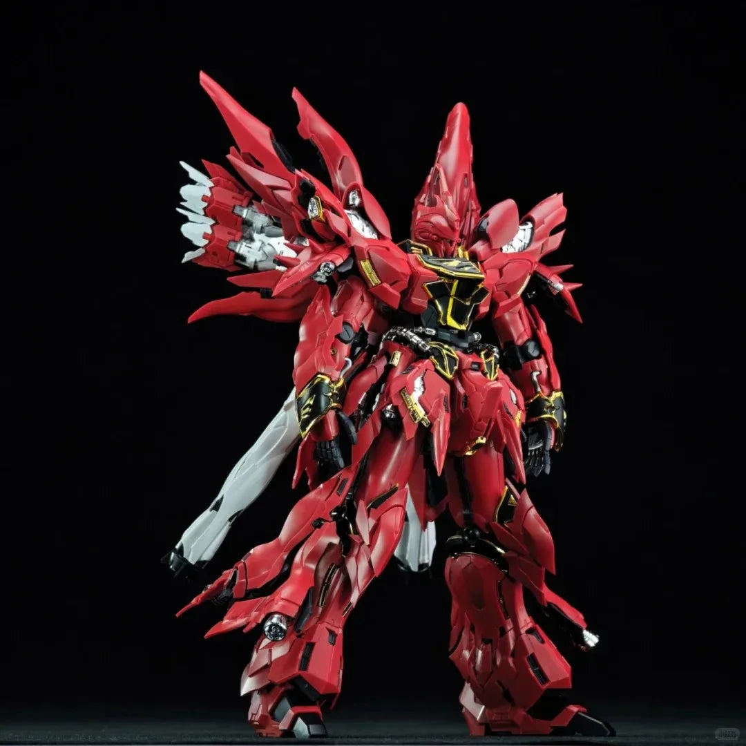 Comet Model 1/100 MG MSN-06S Sinanju Red/White GK Style Assembly Plastic Kit Action Figure Toy