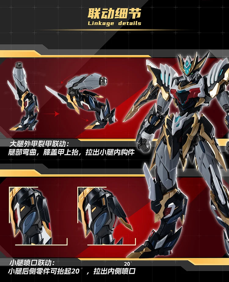 Motor Nuclear Ganjiang Mecha Assembly Model Kit Alloy Skeleton Action Figures Posable Desktop Ornament Collectible Toys Boy Gift