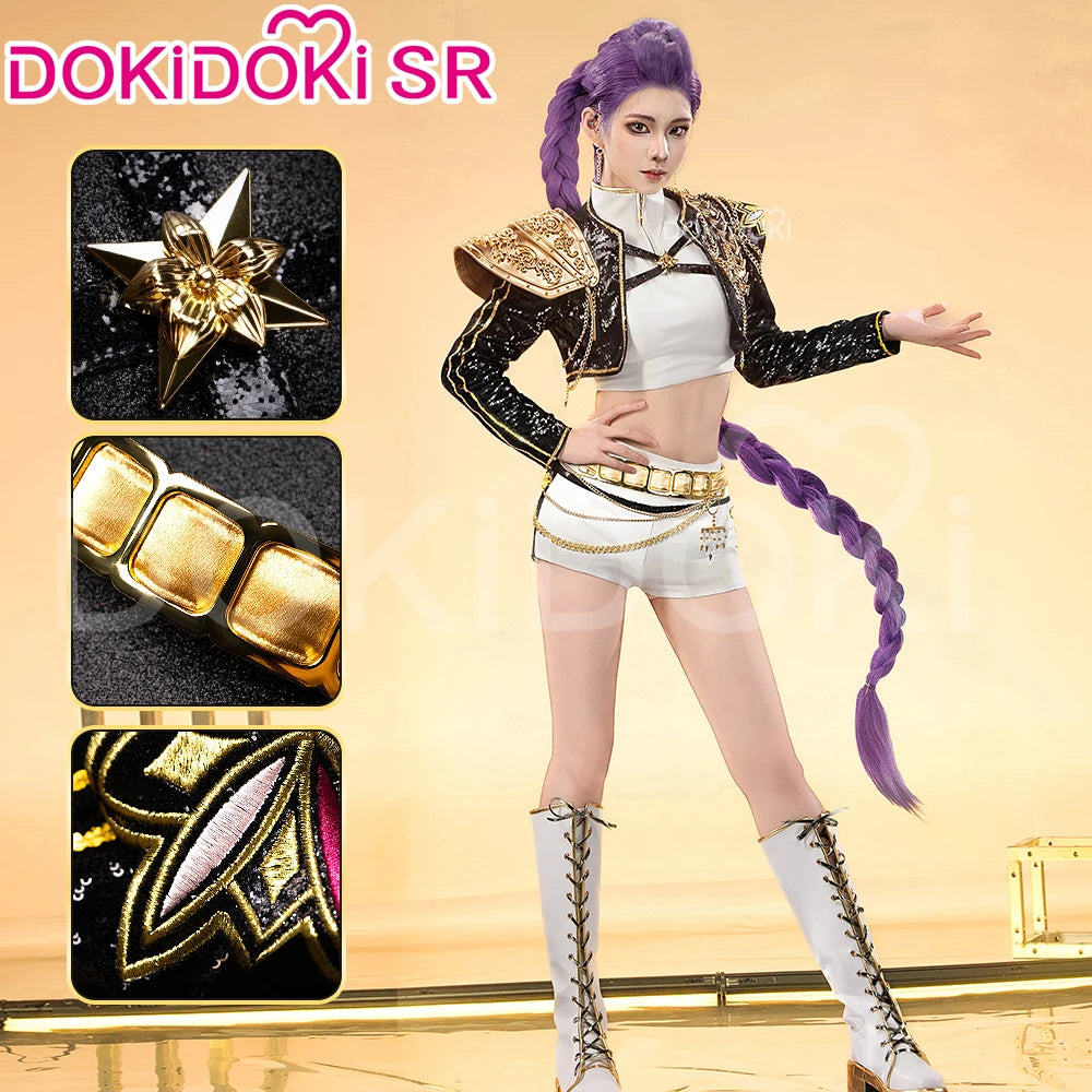 【Last Batch】IN STOCK Rumii Miraa Zoeyy Cosplay Costume【S-3XL】DokiDoki-SR Women Golden Costume Rumii Cosplay Suit Plus Size