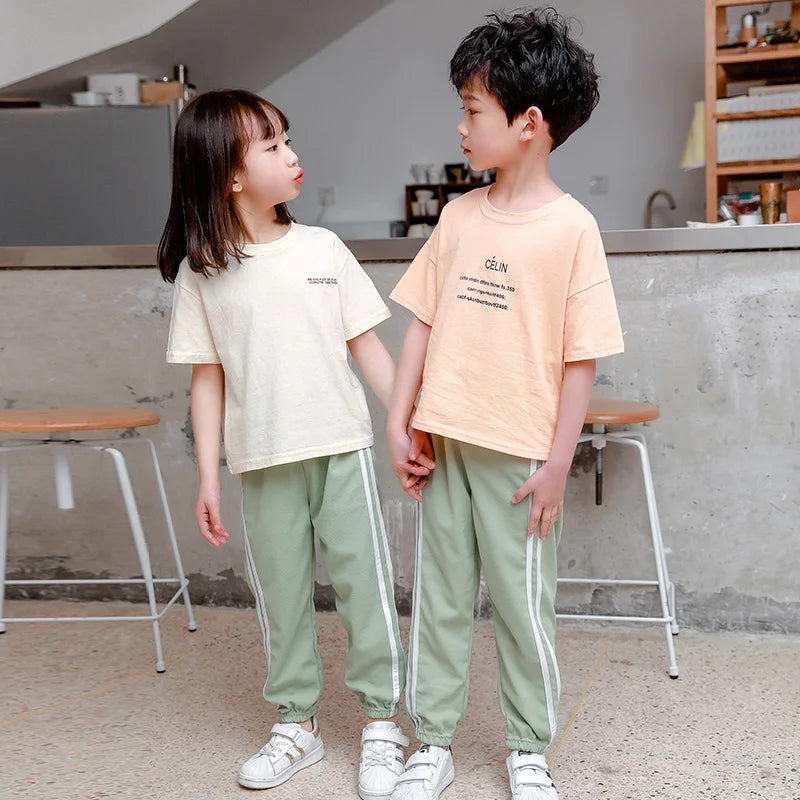 Boys Pants Girls Trousers Striped Boutique Spring Summer Fall Children Clothes Kids Pants Casual Toddler 3 to 4 5 6 7 8 9 Years