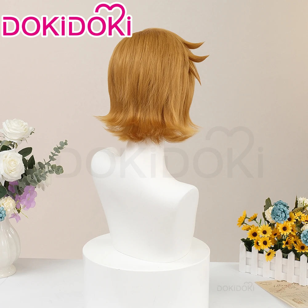 IN STOCK Scott Pilgrim Wig Anime Scott Pilgrim Takes Off Cosplay Wig DokiDoki Men 30cm Short Hair Scott Pilgrim Cosplay Free Cap