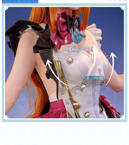 IN STOCK Escoffier Cosplay Costume Game Genshin Impact DokiDoki-SR Women Fontaine Costume Escoffier Cosplay Tail Wig