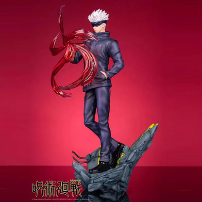 28cm Anime Cartoon Jujutsu Kaisen Gojo Satoru Kids Toys Pvc Model Statue Collection Brinquedos Action Figure Birthday Toys Gift