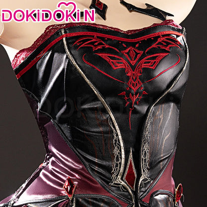 IN STOCK Abyss Lord MC Hunter Game Love and Deepspace【XS-3XL】DokiDoki-N Red Dress Qinche Sylus Cosplay Plus Size
