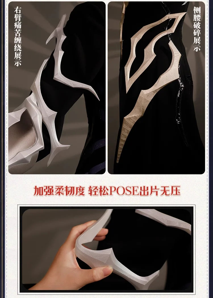 iCoser Honkai Star Rail Flame Reaver Cosplay Costume Uniform Cloak Ember Raider Mask Festival Halloween Party for Women Girls