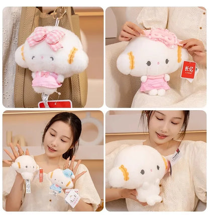Genuine Sanrio New Kawaii Cute Cogimyun Kogimyun Plush Keychain Stuffed Plush Toy Small Pendant Keyring Birthday Gifts For Girls