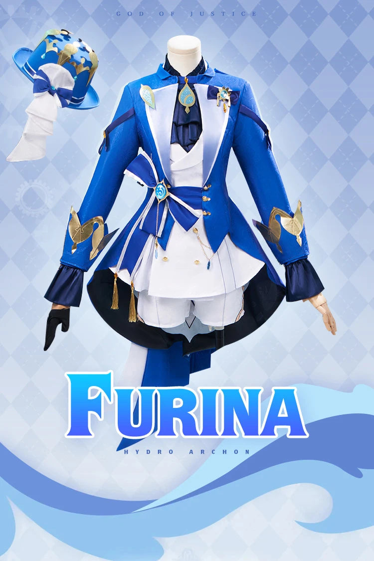 IN STOCK Furina Navia Focalors Cosplay Costume Game Genshin Impact【XS-3XL】DokiDoki-N Women Cosplay Fontaine Furina Plus Size