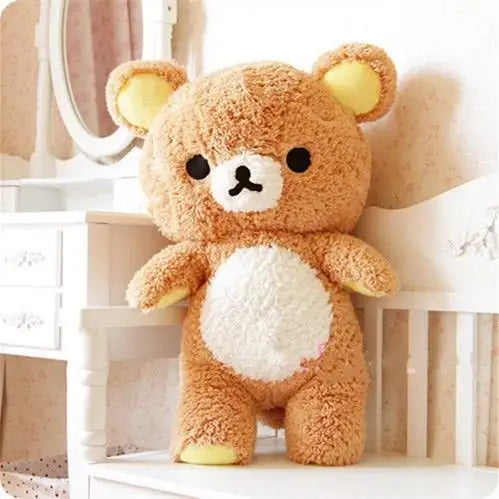 60/80cm Big Size Rilakkuma Plush Toy Kawaii Relax Bear Stuffed Dolls Animals Teddy Bear Peluche Cushion Xmas Gift For Kids