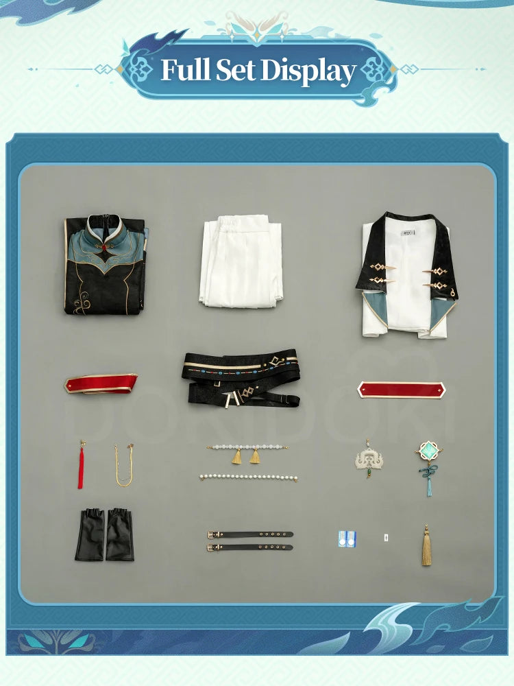 IN STOCK Xiao Doujin Cosplay Costume Game Genshin Impact Cosplay DokiDoki-SR Xiao Cosplay Men Chinese Style Doujin Costume