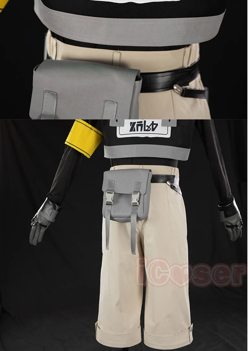 iCoser Anime Gachiakuta Rudo Surebrec Cosplay Costume Uniform Hoodie Gloves Akuta Cleaners Halloween Party Women Men Carnival