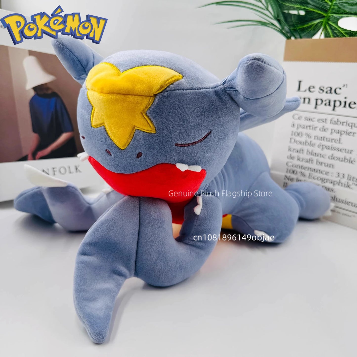 59cm Big Size Pokemon Garchompanime Plush Stuffed Doll Kawaii Room Decoration Plushies Pillow Ornaments Children's Gifts
