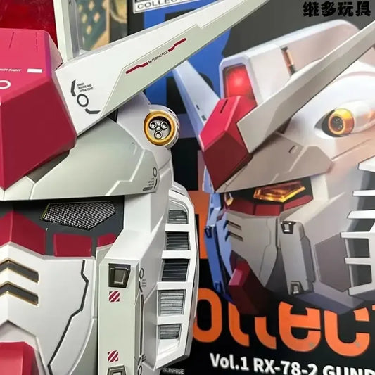 Gunpla Rx-78 Gundam BN Head Collection Action Figures Wearable Robot Helmet Kits Model Cosplay Birthday Gift for Kids