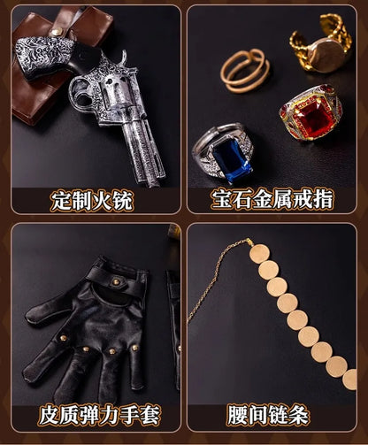 Identity V Prospector Cosplay Costume Norton Campbell Uniform Hat Gambler in The Spotlight Halloween for Women Men Carnival Prop