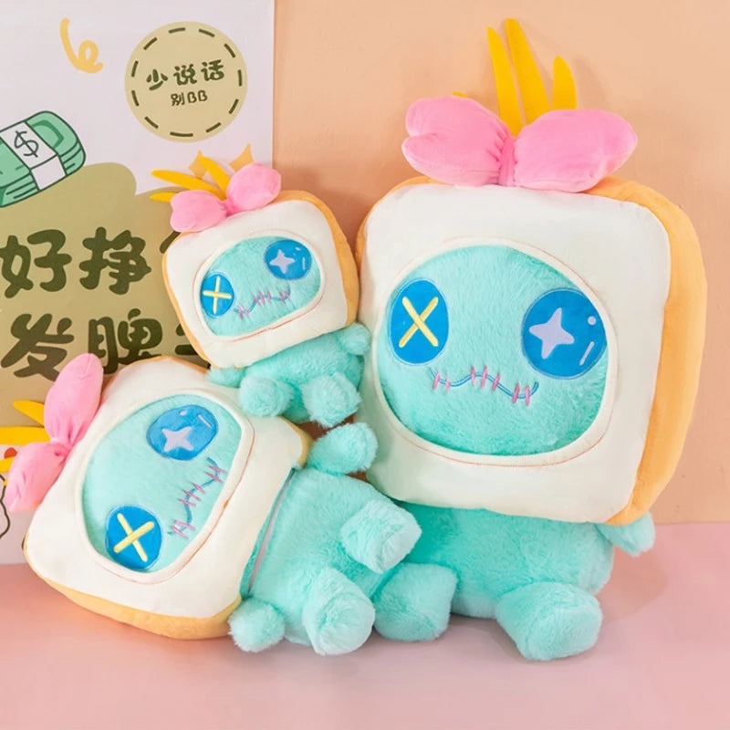 30/60cm Bread Scrump Disney Lilo and Stitch Plush Toys Kawaii Cartoon Stich Pillow Stuffed Doll Plushie Kids Birthday Xmas Gifts