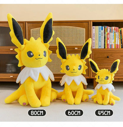 45/60/80CM Big Size Pokémon Jolteon Plushies ‌Vaporeon Cartoon Anime Stuffed Ornament Comfortable Soft Doll Children's Toy Gift