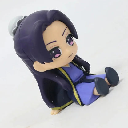 In Stock The Apothecary Diaries Maomao Jinshi Mini Figure Anime Periphery Kawaii Sitting Toys Desktop Car Ornaments Model Gifts