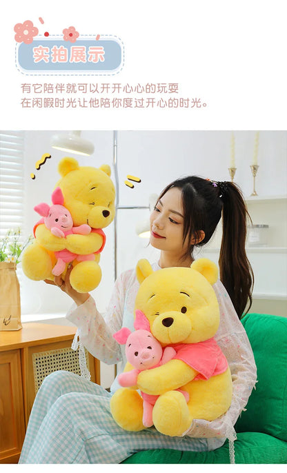 35/45/60cm Big Size Disney Winnie Anime Plush Stuffed Doll Room Decor Plushies Pillows Kawaii Ornaments Children's Holiday Gifts