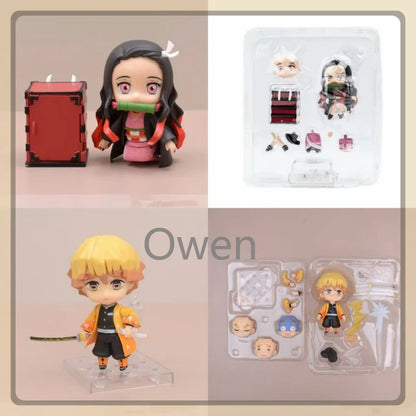 Tomioka Giyuu Anime Demon Slayer:Kimetsu no Yaiba Figurine Tokitou Muichirou Action Figures PVC q-version Collection Model Toys