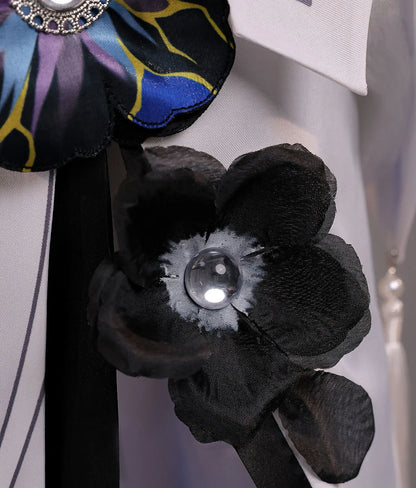 Honkai Star Rail Constance The Dahlia Cosplay Costume Wig Dress Uniform Hat Ever-Flame Mansion Halloween Party for Women Girls