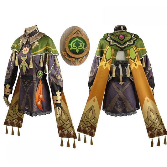 Genshin Impact Collei Cosplay Costume Adult Cotton Polyester Set