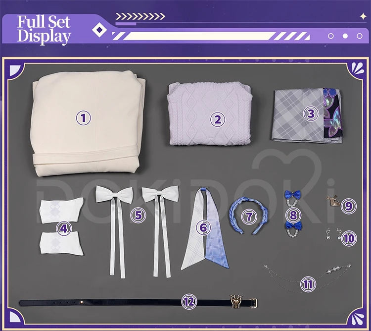 Castorice Phainon Cosplay Costume Game Honkai: Star Rail【S-3XL】DokiDoki-R HSR Coffee Daily Costume Bag Halloween Plus Size