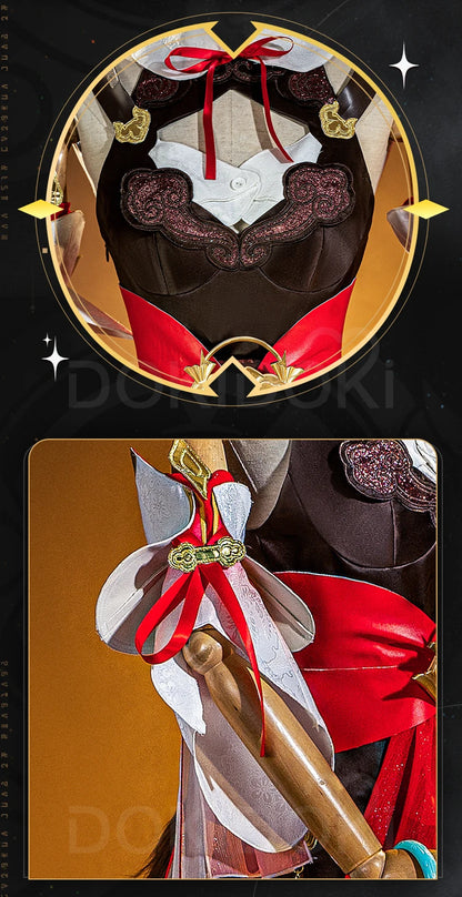 IN STOCK Tingyun Cosplay Game Honkai: Star Rail Cosplay【XS-2XL】DokiDoki-R Women Costume TingYun Shoes Wig Tail Cosplay Plus Size