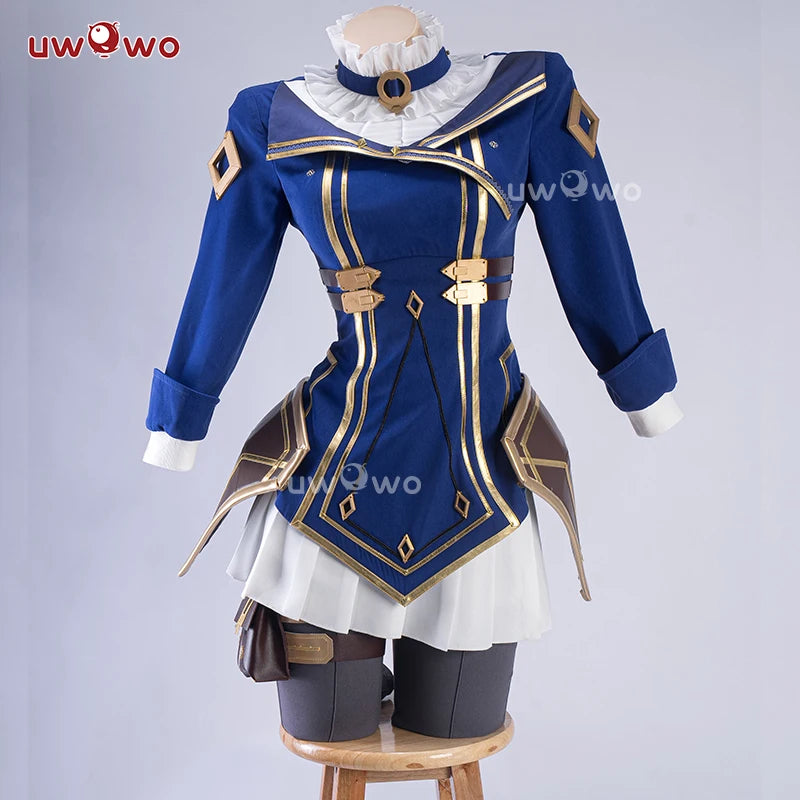 LAST BATCH UWOWO Caitlyn Cosplay Game LOL Caitlyn Arcane Commander Cosplay Costume With Cloak Hat Prop Halloween Costume