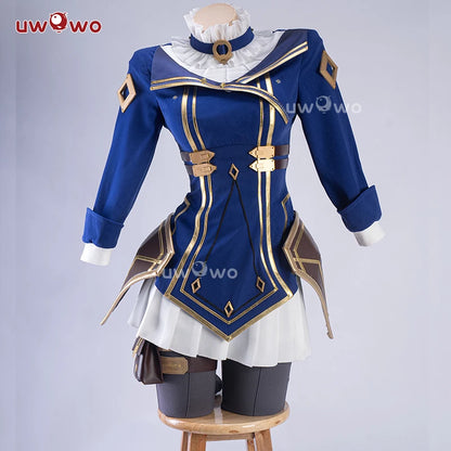 LAST BATCH UWOWO Caitlyn Cosplay Game LOL Caitlyn Arcane Commander Cosplay Costume With Cloak Hat Prop Halloween Costume