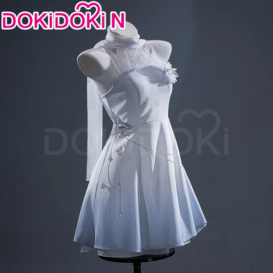 IN STOCK Cloudscape Calm Hunter MC Cosplay Game Love and Deepspace【S-2XL】DokiDoki-N Women White Dress Plus Size