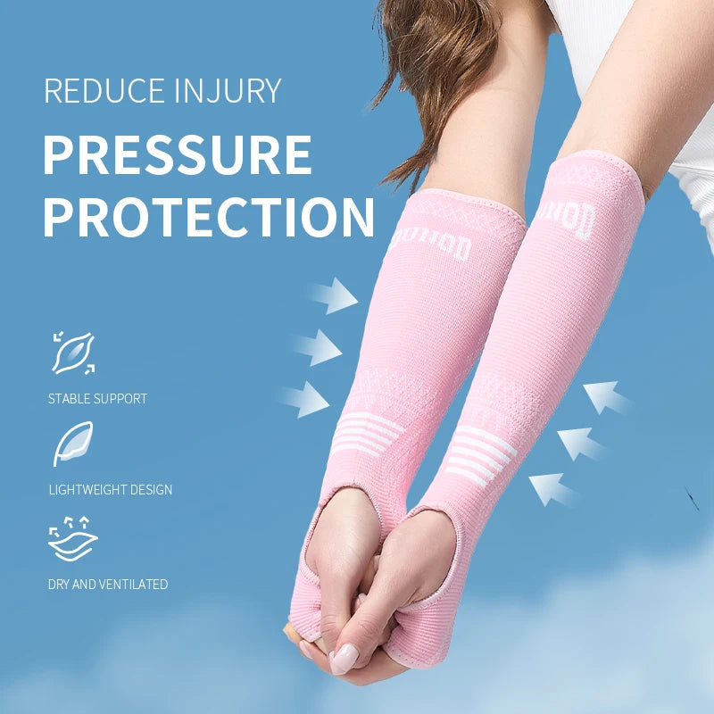 1pair/2 Pair Volleyball Arm Sleeve Gloves Forearm Compression Test Training Basketball Wrist Support Brace Protector Sports