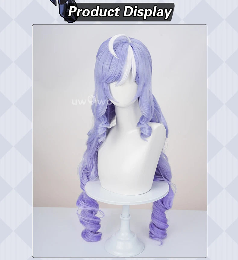 UWOWO Vivian Wig Game Zenless Zone Zero ZZZ Vivian Cosplay Wig Purple Hair Long Hair Halloween Wig