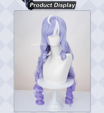 UWOWO Vivian Wig Game Zenless Zone Zero ZZZ Vivian Cosplay Wig Purple Hair Long Hair Halloween Wig