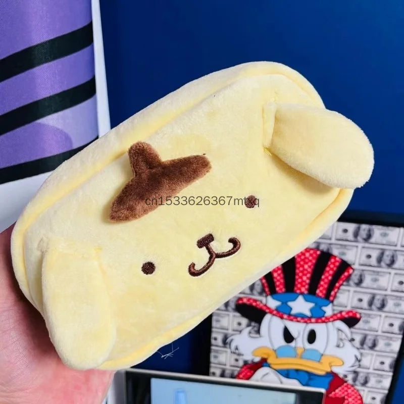 Large Capacity Storage Bags Plush Bag Kuromi My Melody Cinnamoroll BADBADTZ-MARU Cosmetic Bag High Quality Pencil Case Gift Girl