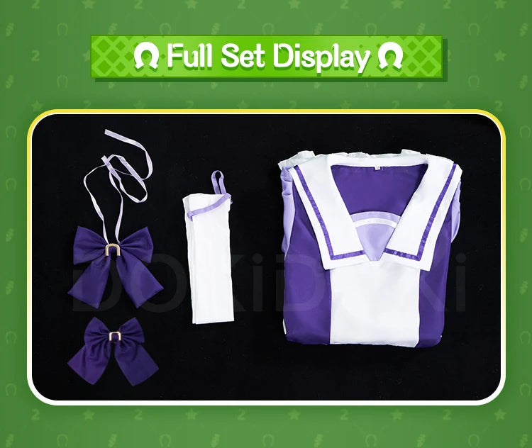 IN STOCK Mejiro McQueen Toukai Teiou Gold Ship Cosplay Costume Game【S-2XL】DokiDoki-R School Uniform Plus Size