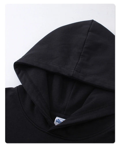 ZODF New Autumn Men Heavyweight 450gsm Hoodie Unisex Loose Ninja Sleeve 100% Cotton Hooded Pullovers Winter Coat HY0927