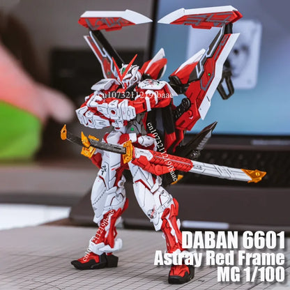 DABAN 6601 Astray Red Frame MG 1/100 MBF-P02 Assembly Model Kit Action Figure Model Toy Plastic Robot Kids Gifts