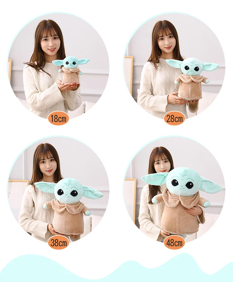 18cm Disney Yoda Baby Plush Toy Master Aliens Stuffed Anime Cartoon Baby Dolls Fill Toy Kawaii Gift Decorations Girls Kids Gift