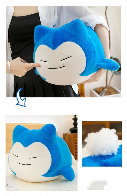 30-65cm Pokemo Snorlax Plush Toy Pillow Cute  Anime Cartoon Snorlax Doll Huge Cushion Sleep Pillow for Kids Birthday Xmas Gift