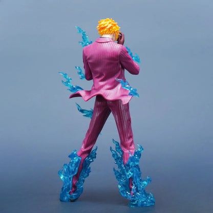 24cm Anime ONE PIECE Sanji PVC Action Figure Statue Desktop Ornament Model Toy Gift