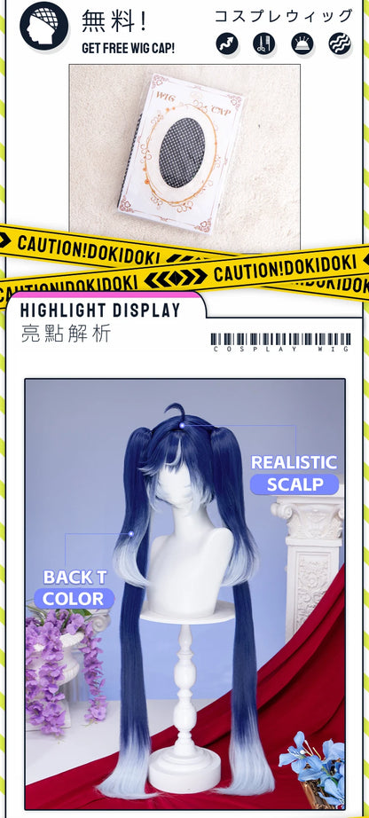 IN STOCK Augusta Cantarella Cartethyia Fleurdelys Iuno Wig Game Wuthering Waves DokiDoki 100cm Wig Cantarella Cosplay Free Cap