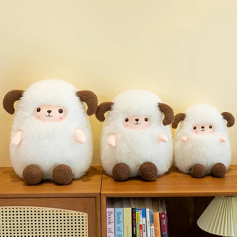 Sheep Doll Plush Toy Cute Sheep Soft Stuffed Animal Sleeping Pillow Cushion Christmas Gifts for Kids and Girls