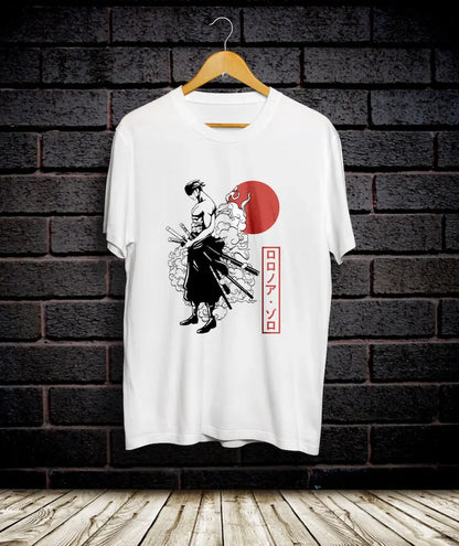 Men's One Piece Luffy Zoro T Shirt Cotton Crew Neck Short Sleeve Tops Tee Casual Clothing Vintage Harajuku Hip Hop Couple Unisex