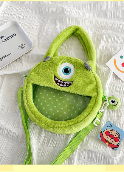 40/60CM Big Size Mike Wazowski Disney Anime Plush Stuffed Doll Kawaii Room Decoration Plushies Pillow Ornaments Holiday Gifts