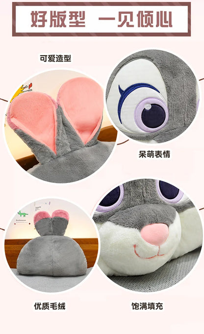 90x50cm Big Size Judith Laverne Hopps Anime Plush Stuffed Doll Zoo Tropolis Room Decorated Plushies Children Pillow Holiday Gift