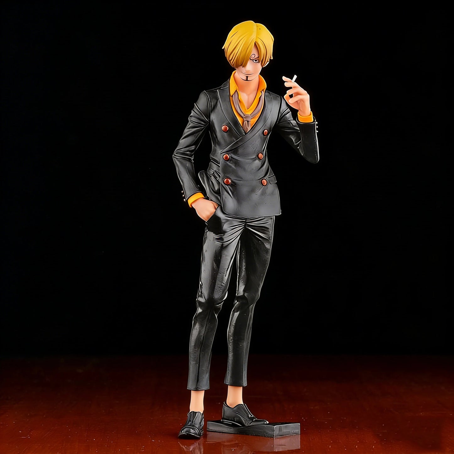 27cm Anime One Piece Vinsmoke Sanji Smoking Insert Grandista PVC Action Figures Model Dolls Toys Kids Christmas Birthday Gifts