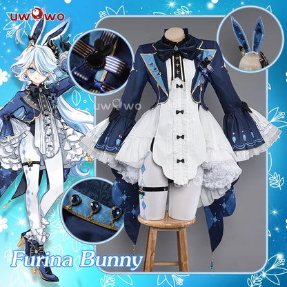 LAST BATCH UWOWO Exclusive Furina Cosplay Genshin Impact Fanart Furina Cute Bunny Suit Cosplay Costume
